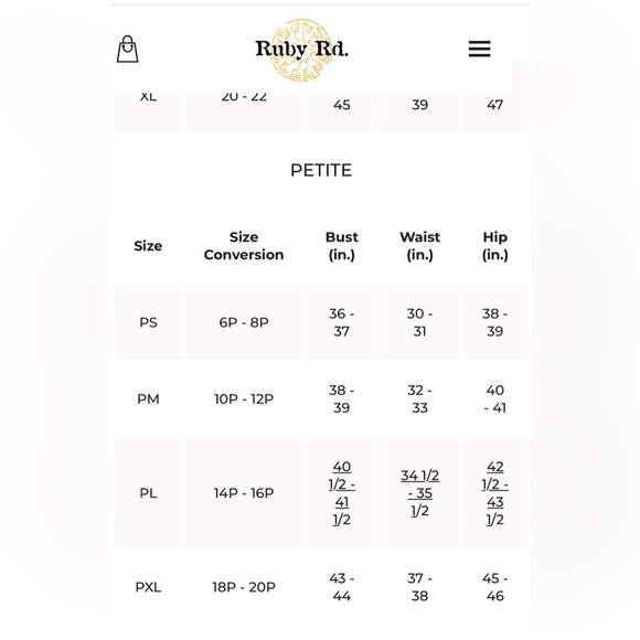 Ruby Roads Spring Floral Top in Size PL - Picture 4 of 4